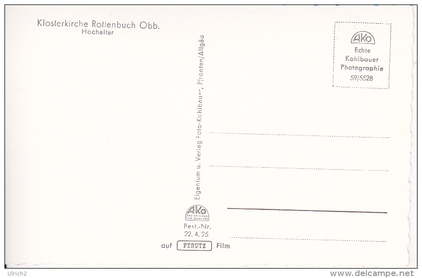 AK Weilheim (Obb.) - Rottenbuch - Klosterkirche - Hochaltar (7441) - Weilheim