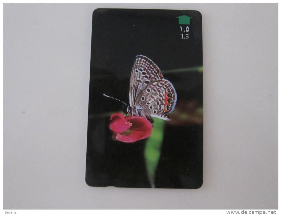 GPT Phonecard,34OMNS Butterfly,used - Oman