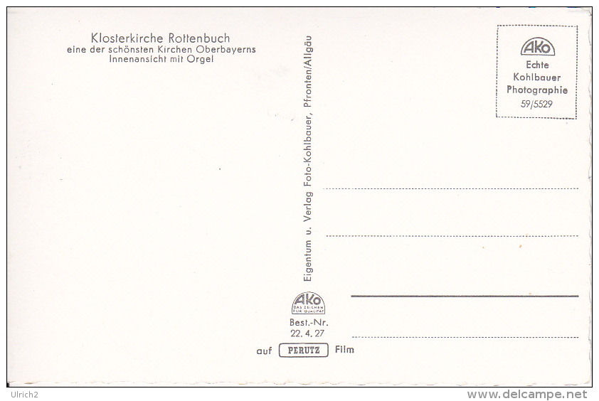 AK Weilheim (Obb.) - Rottenbuch - Klosterkirche  (7443) - Weilheim