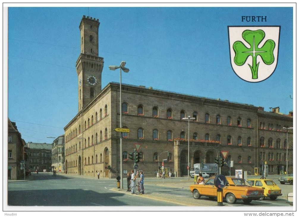 Fürth - Bay - Rathaus With Old Cars - Furth