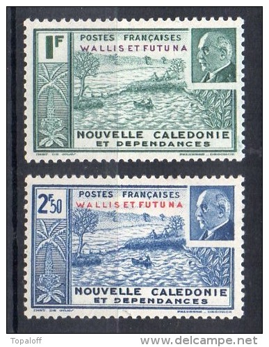 Wallis Et Futuna N°90 - 91 Neufs Charniere - Ongebruikt