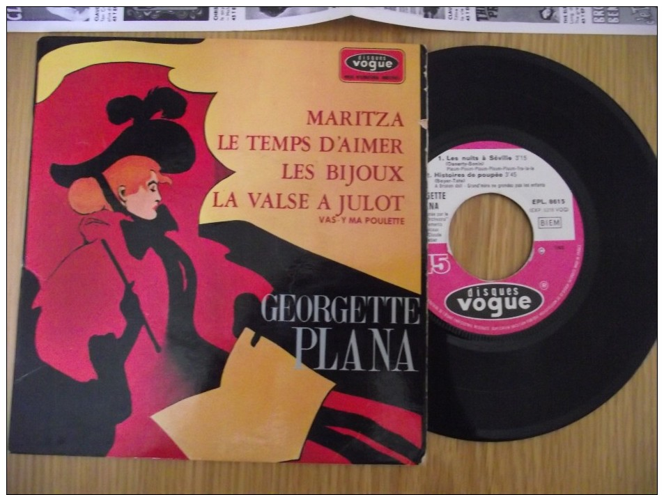 EP - 45 Tours - Georgette PLANA  -  " Maritza " - Pressage France 1968 + Encart Promo Vogue - Andere & Zonder Classificatie