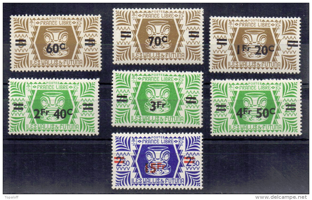 Wallis Et Futuna N°149 à 155  Neufs Charniere   (7 Valeurs) - Unused Stamps