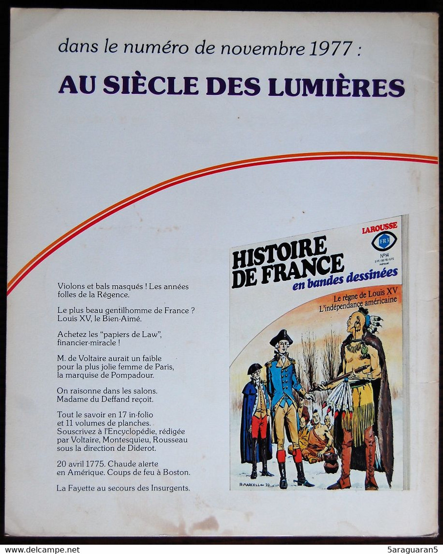 BD L'HISTOIRE DE FRANCE EN BANDES DESSINEES - 13 - Louis XIV Le Roi Soleil - EO 1977 - Original Edition - French