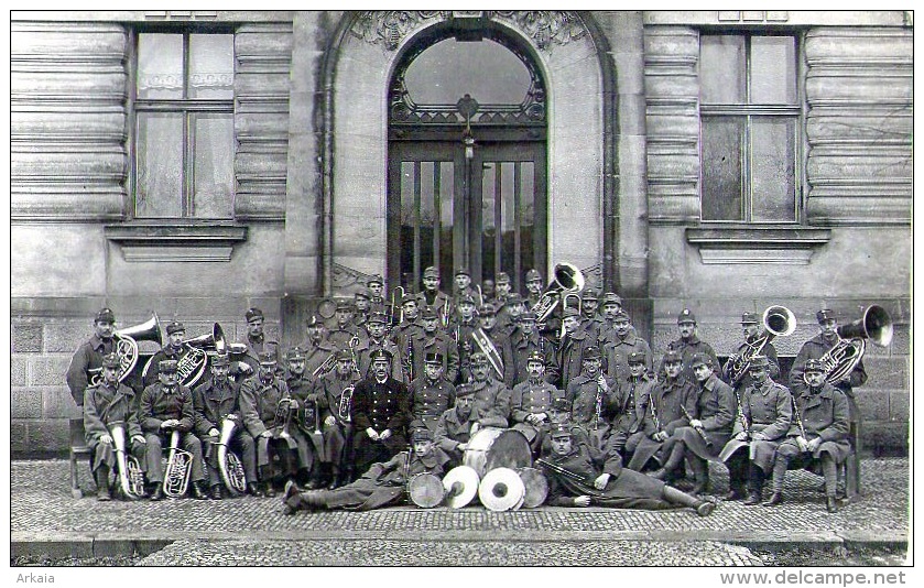 Militaria : Fanfare Militaire - Carte Photo (vierge) - Regiments