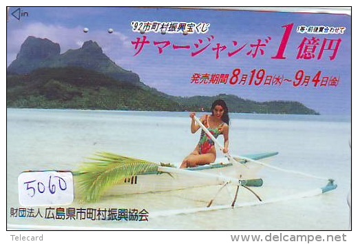 Télécarte Japon EROTIQUE *  ACTRESS   (5060) EROTIC * JAPAN *  * PHONECARD EROTIK * BIKINI GIRL FEMME SEXY LADY - Moda