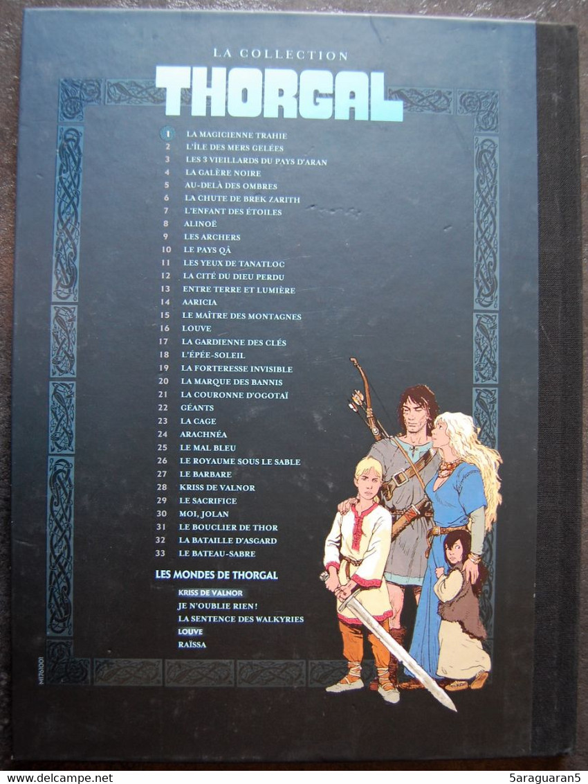 BD THORGAL - 1 - La Magicienne Trahie - Collection Hachette 2012 - Thorgal