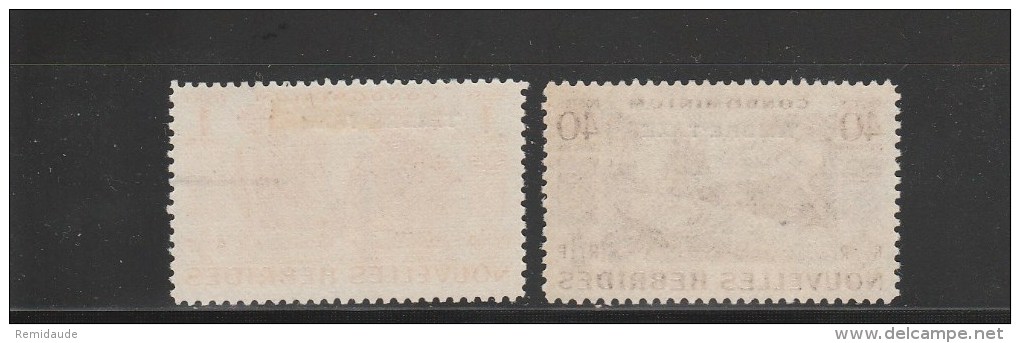 NOUVELLES-HEBRIDES - 1953 - YVERT TAXE N° 26/30 * MLH - COTE = 37 EUROS - Portomarken