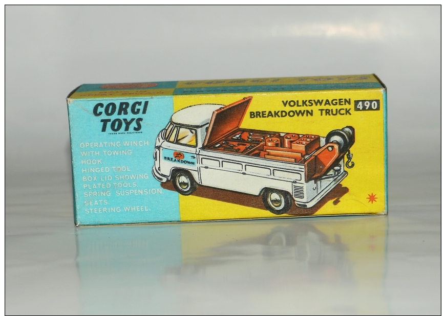 Corgi Boîte Repro Vide 490 Volkswagen Breakdown Truck - Giocattoli Antichi