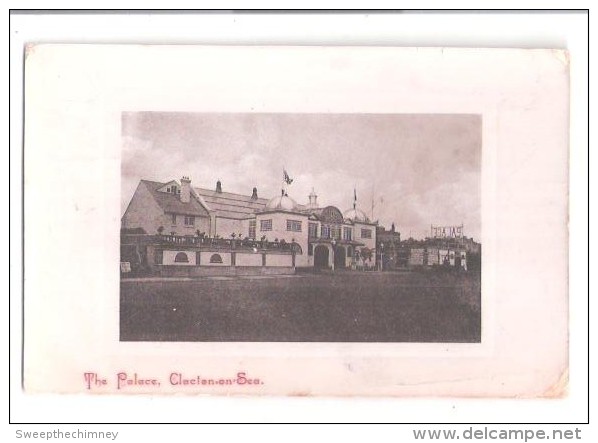 RP Clacton On Sea Palace Theatre Music Hall Essex Postcard Used 1908 Actor Actress Theme - Clacton On Sea