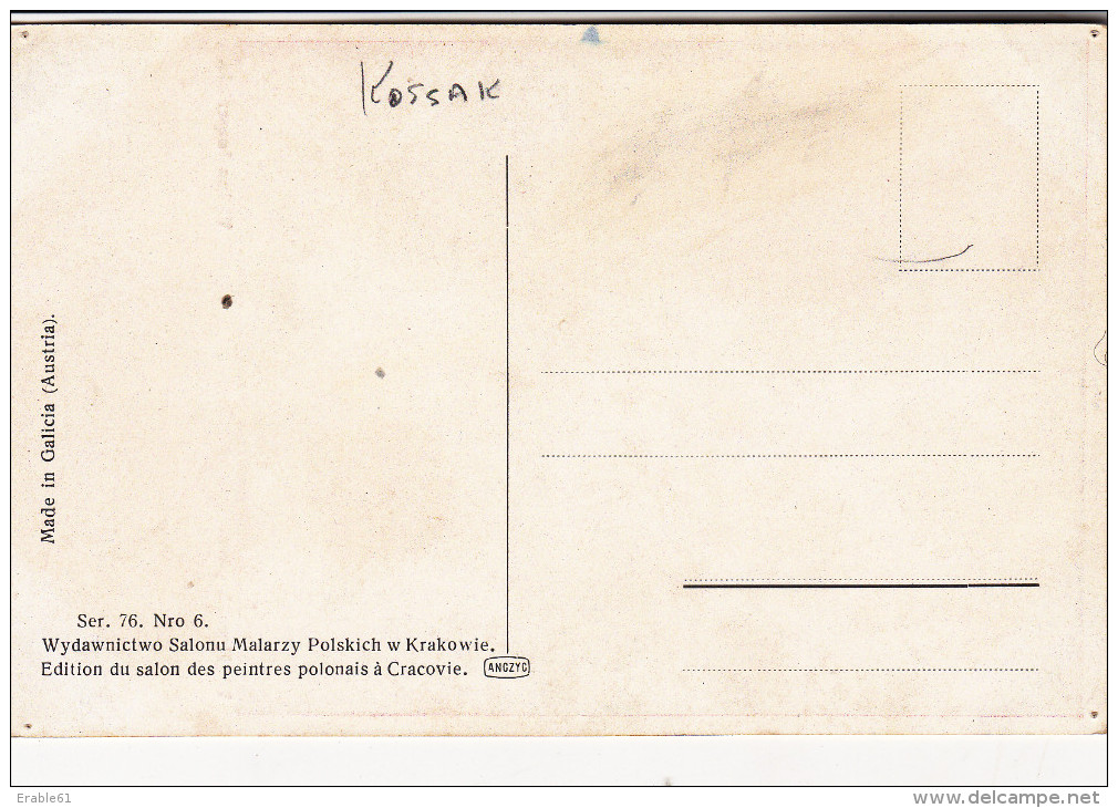 CPA W KOSSAK PINX VISION IMPERIALE NAPOLEON EDITION DU SALON DES PEINTRES POLONAIS A CRACOVIE - Histoire