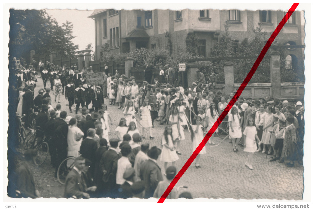 Original Foto - Ca. 1920 - Thalheim Im Erzgebirge - Festumzug - Sonstige & Ohne Zuordnung