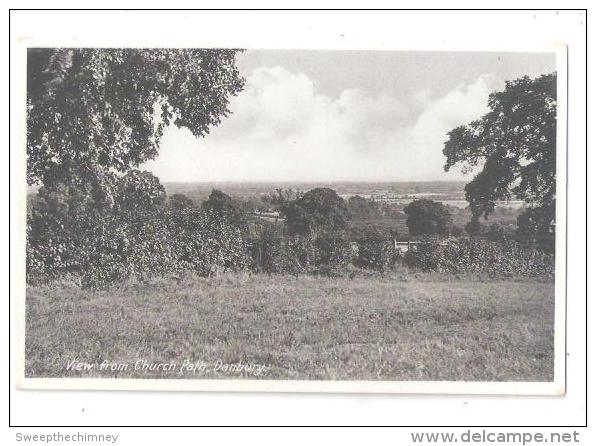 DANBURY VIEW FROM CHURCH PATH DANBURY UNUSED POSTCARD Essex  Nr CHELMSFORD - Autres & Non Classés