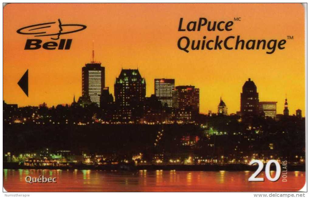 Bell LaPuce QuickChange 20 Dollars : Québec : Tirage 10000 : 05/1998 - Canada