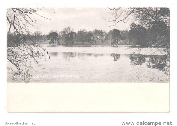 Early UNDIVIDED BACK PC Of Gosfield Hall & Lake Near Halstead Braintree Essex COUNTRY HOUSE STATELY HOME - Andere & Zonder Classificatie