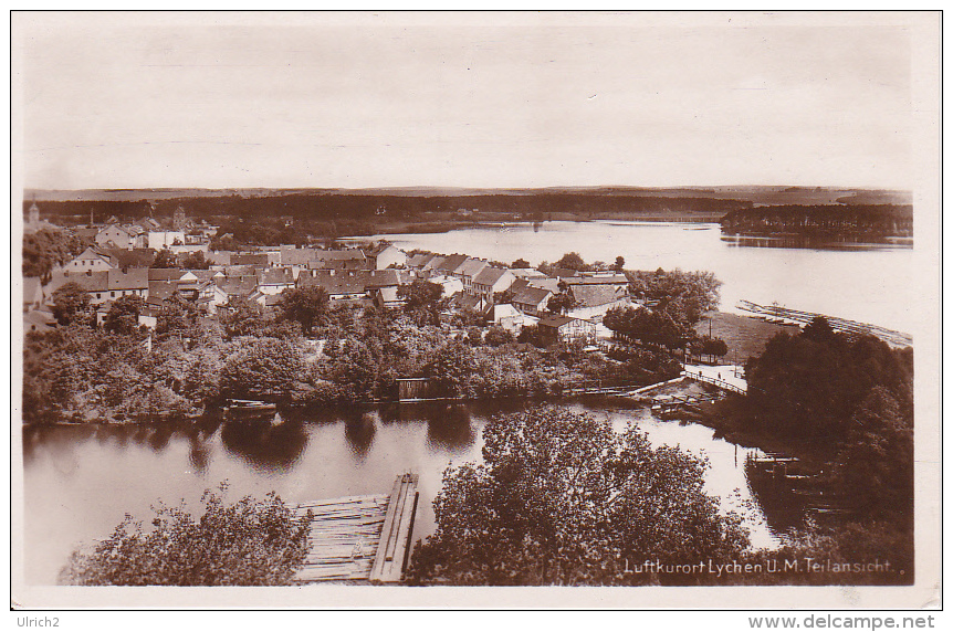 AK Lychen (Uckermarkt) - Teilansicht - 1928 (7481) - Lychen