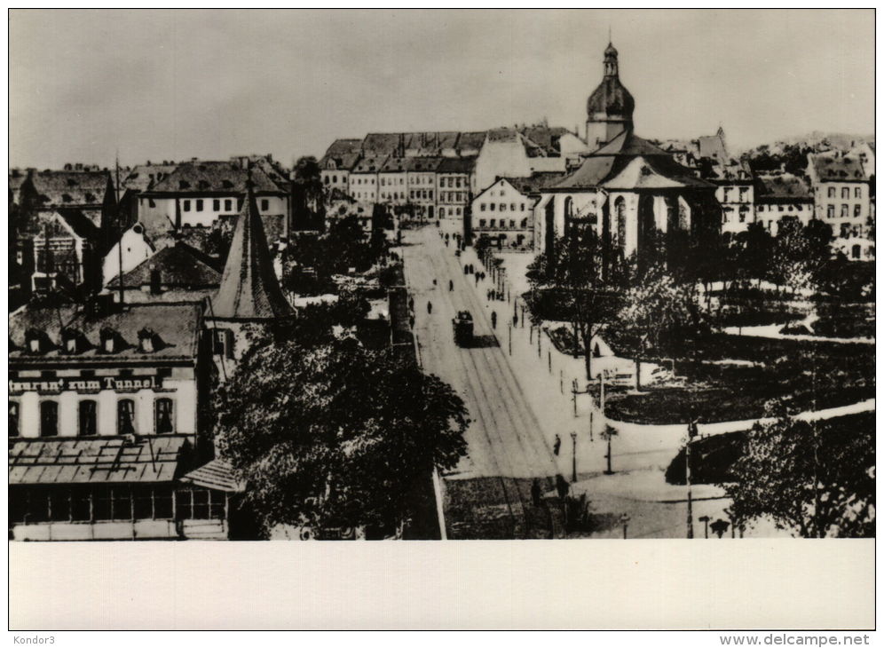 Plauen Im Vogtland. Unterer Graben Mit Nonnenturm - Plauen