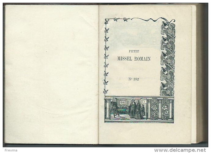 Livre Missel Romain N° 182 De 1911  En Latin Et Francais - 1901-1940