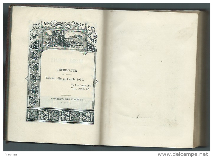 Livre Missel Romain N° 182 De 1911  En Latin Et Francais - 1901-1940