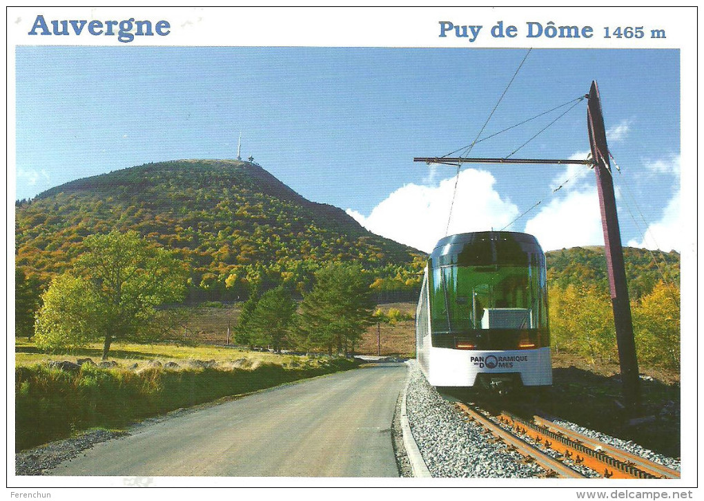 COG RAILWAY RACK RAILWAY RAIL RAILROAD TRAIN PANORAMICO DES DOMES PUY DE DOME VOLCANO * Editions Debaisieux 771 * France - Trenes