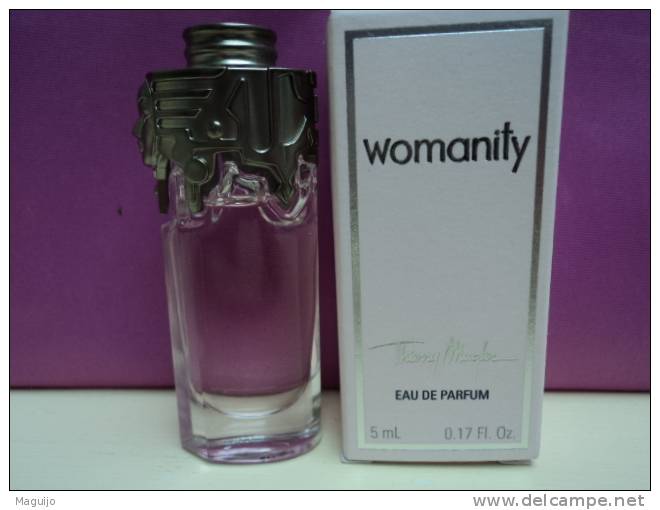 MUGLER " WOMANITY" MINI EDP 5 ML  LIRE!! - Miniatures Femmes (avec Boite)