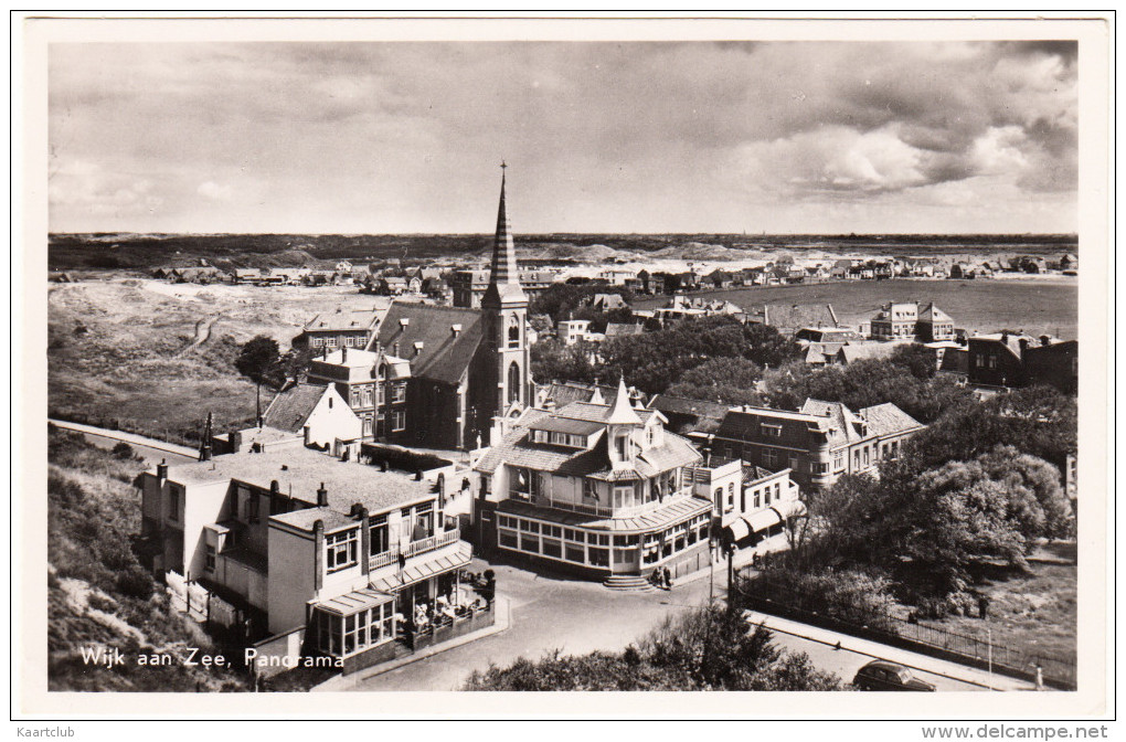 Wijk Aan Zee - Panorama (Centrum, Kerk, Hotels)  -  Noord-Holland/Nederland - Wijk Aan Zee