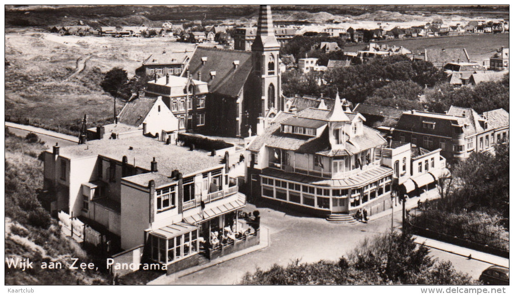 Wijk Aan Zee - Panorama (Centrum, Kerk, Hotels)  -  Noord-Holland/Nederland - Wijk Aan Zee