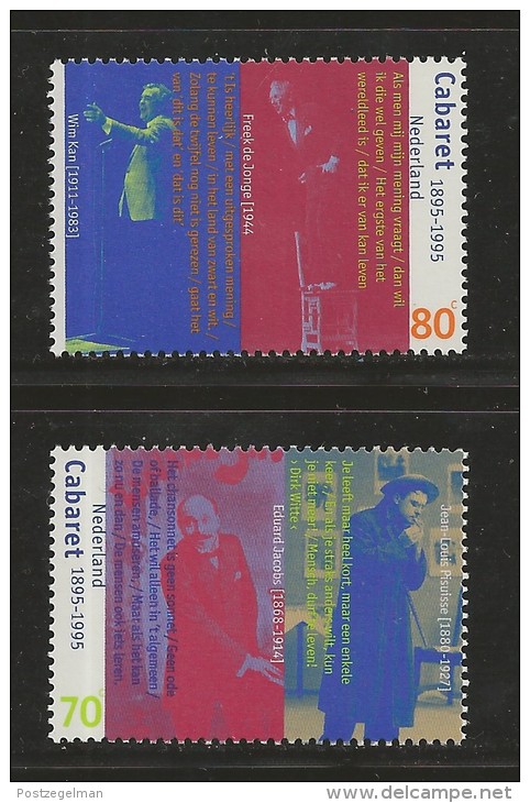 NEDERLAND, 1995, MNH Stamps, Dutch Cabaret, Nr(s). MI 1556-1557, #5756 - Unused Stamps