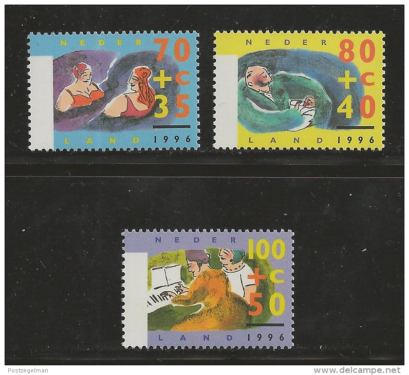 NEDERLAND, 1996, MNH Stamps, Summer Issue, Nr(s). MI 1571-1573, #5772 - Unused Stamps