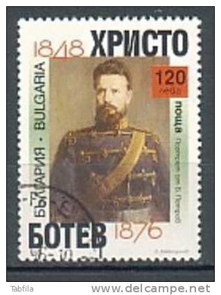 BULGARIA \ BULGARIE - 1998 - 150 Ans De La Naissance Du Poete Revolutionaire Christo Botev - 1v Obl. - Gebruikt