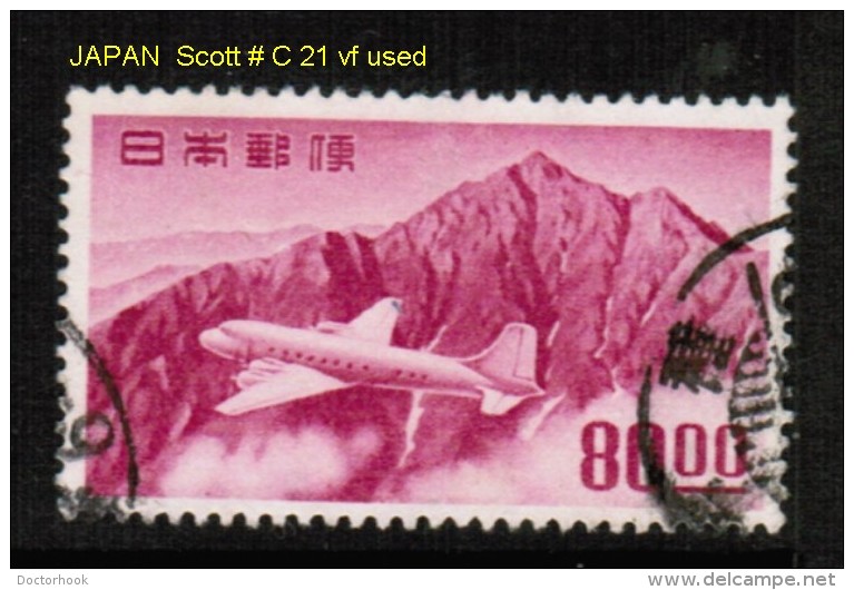 JAPAN    Scott  # C 21 VF USED - Airmail