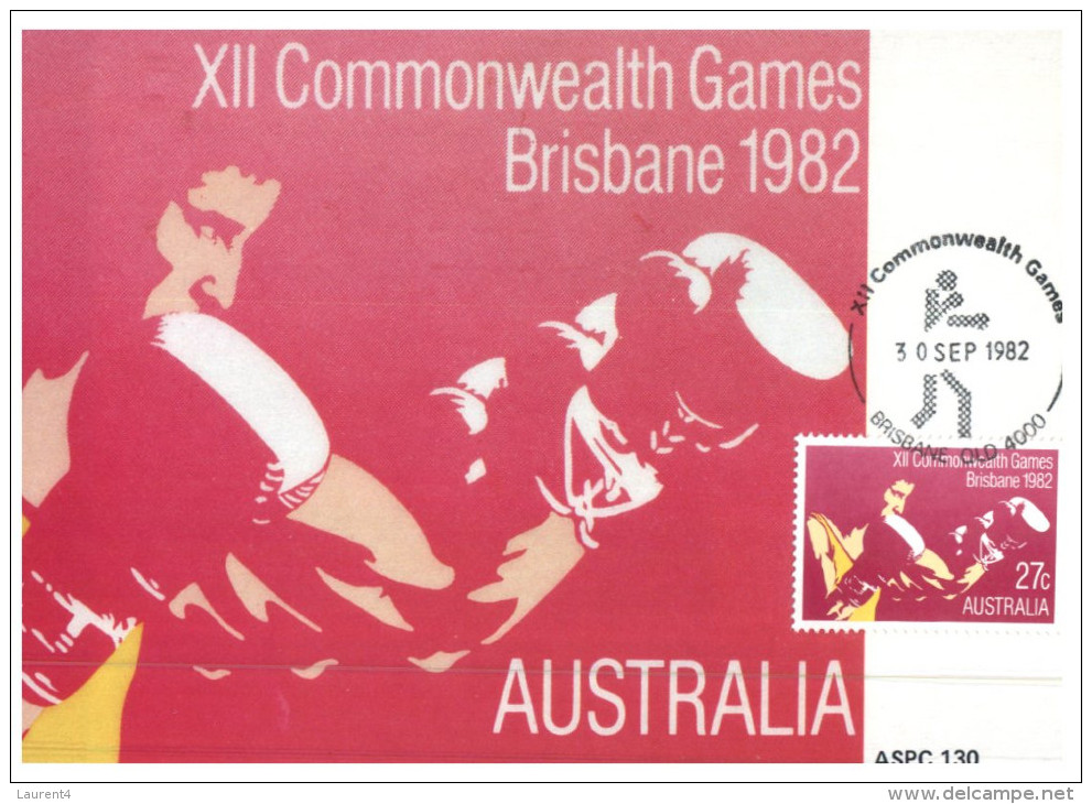 (999) Australia - Maxi-card - Maximum Card - Boxing 1982 Brisbane Commonwealth Games - Boksen