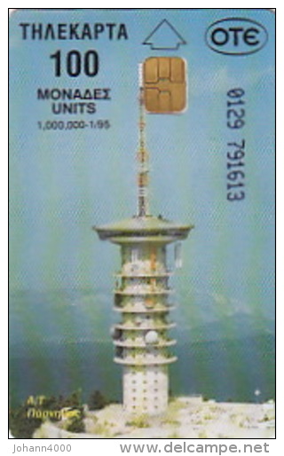 Telefonkarte Griechenland  Chip OTE   Nr.111   1995  Ø129 Aufl.  1.000.000 St. Geb. Kartennummer   791613 - Griechenland