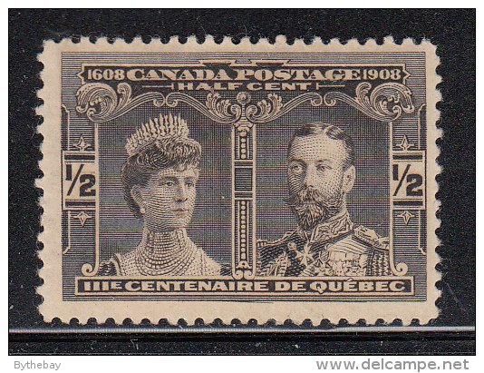 Canada MH Scott #96i 1/2c Prince & Princess Of Wales - Quebec Tercentenary - Major Re-entry Lines In CANADA - Ongebruikt