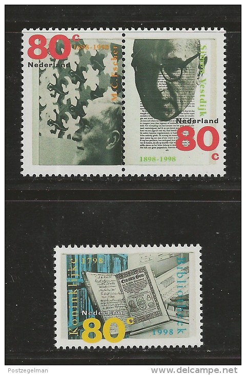 NEDERLAND, 1998, MNH Stamps, Combined  Issue,  Nr(s). MI 1665-1667, #5822 - Ongebruikt