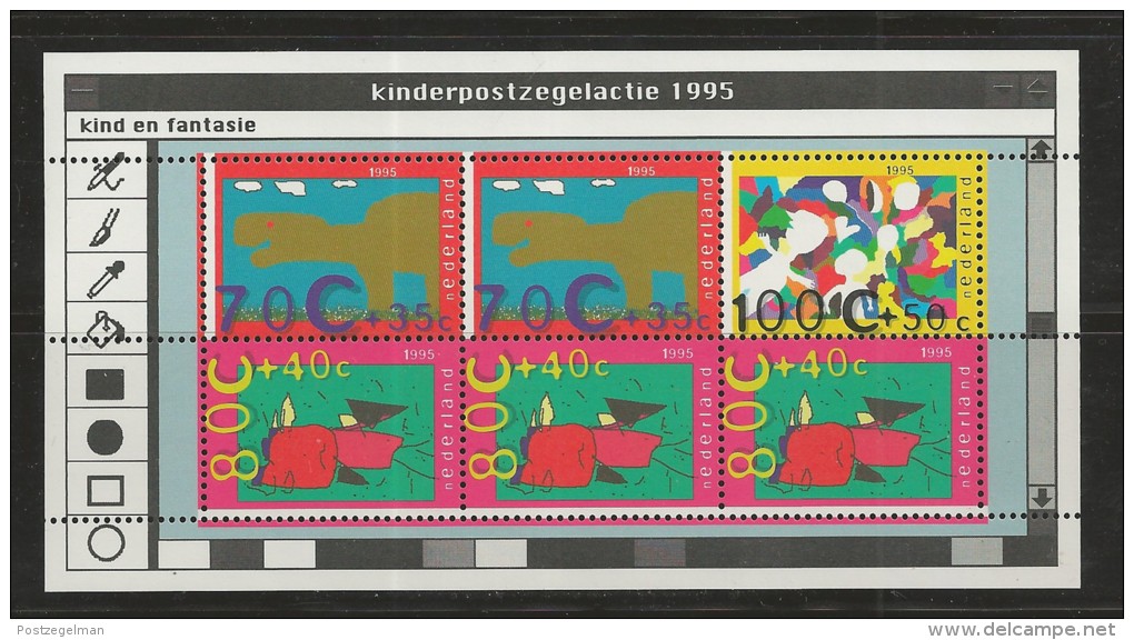 NEDERLAND, 1995, MNH Stamp(s) Block, Child Welfare,  Nr(s). Bl 45, #5713 - Ungebraucht