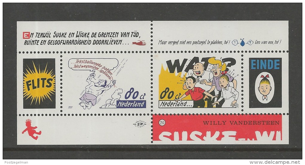 NEDERLAND, 1997, MNH Stamp(s) Block, Comics, "Suske &amp; Wiske, Nr(s). Bl 52, #5852 - Unused Stamps