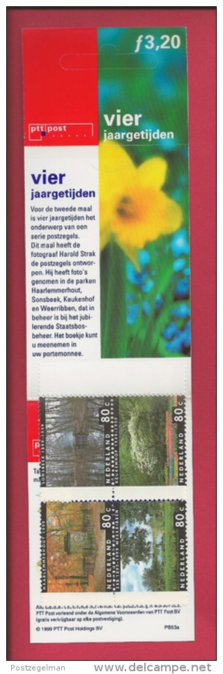 NEDERLAND, 1999, MNH Stamp(s) Booklet, 4 Seasons, Nr(s). PB53a, F2312 - Unused Stamps