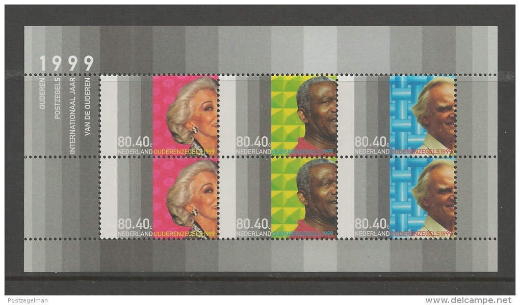 NEDERLAND, 1999, MNH Stamp(s) Block, Elderly,  Blocknr(s). 59, #5865 - Unused Stamps