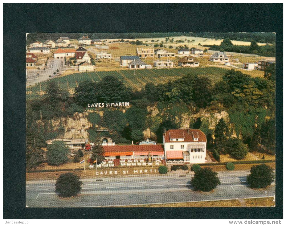 CPSM - Luxembourg - REMICH - Caves St Saint Martin ( Vue Aerienne Cachet Au Verso) - Remich