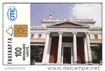 Telefonkarte Griechenland  Chip OTE   Nr.113   1995  2103 Aufl.  500.000 St. Geb. Kartennummer   953117 - Griechenland