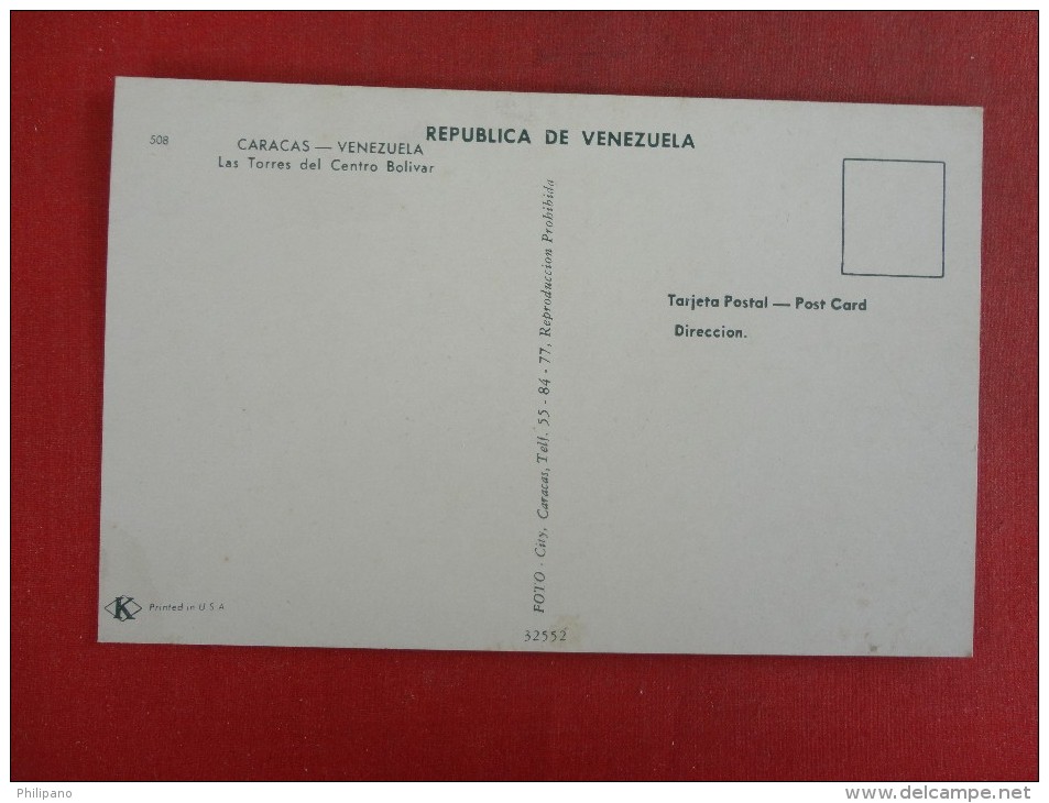 Venezuela Caracas    Las Torres Del Centro Bolivar Ref 1424 - Venezuela