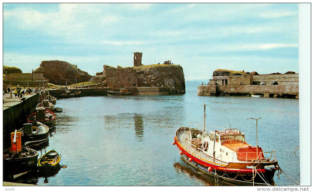 Royaume-Uni - Ecosse - East Lothian - Lifeboat And Harbour , Dunbar - Bateaux - Semi Moderne Petit Format - état - East Lothian