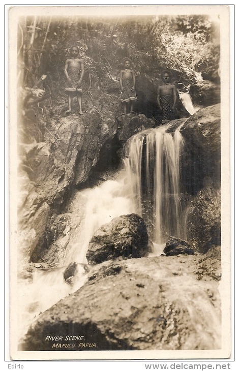 MAFULU Papua - Animée  -papouasie Nouvelle Guinée  - écrite 1913 RARE - Papua New Guinea