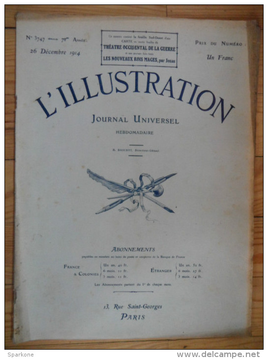 L´illustration  (N° 3747  -  26 Décembre 1914)   72° Année - 1900 - 1949