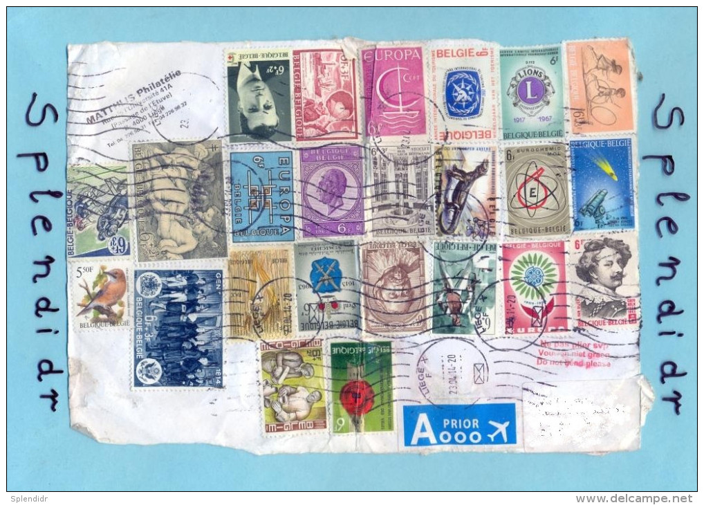 Belgie-EUROPA CEPT-cover-letter-air Mail - Sammlungen