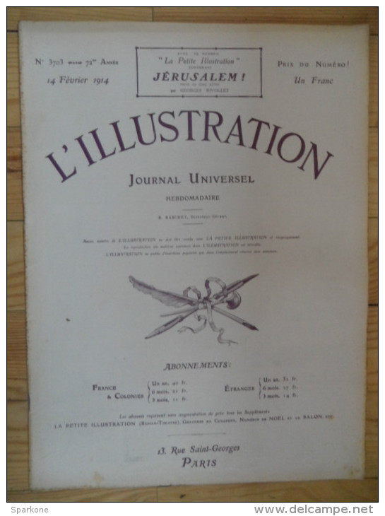 L´illustration  (N° 3703  -  14 Février 1914)   72° Année - 1900 - 1949