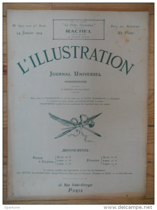 L´illustration  (N° 3700  -  24 Janvier 1914)   72° Année - 1900 - 1949