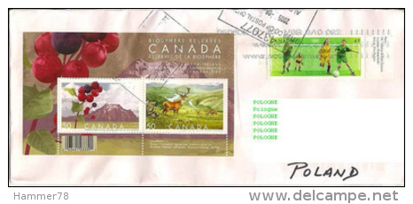 CANADA 2005 BIOSPHERE RESERVES MS COVER 2 - 1953-.... Reinado De Elizabeth II