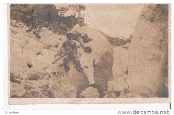 PHILIPPINES CARTE PHOTO D'UNE CHASSE 1910 - Philippines